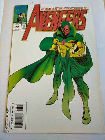 Marvel 1992 October No.367 The Avengers Comic
