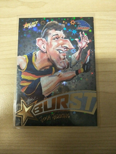 Select 2018 Black Starburst Josh Jenkins Adelaide No. 148/600