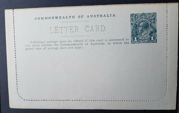 Australia Letter card 1d KGV City Court Melbourne ACSC LC 18-35