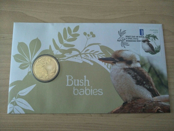 2013 Australian $1 Bush Babies Kookaburra PNC 1st Day Issue