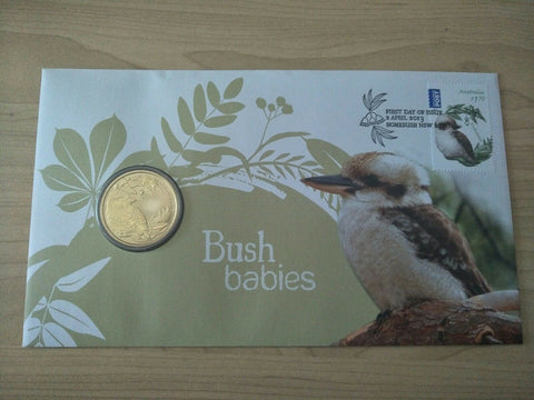2013 Australian $1 Bush Babies Kookaburra PNC 1st Day Issue