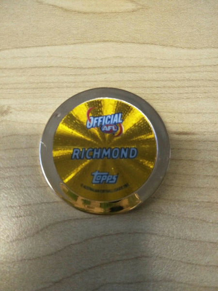 2007 AFL Topps Chipz Gold Team Logo Richmond Tigers RARE