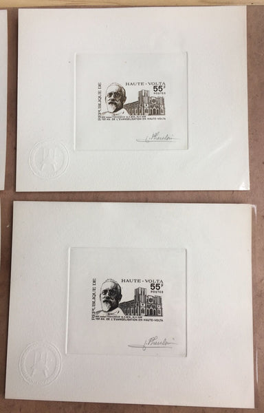 Upper Volta 75th Anniversary of Evangelisation 55f. Artist Signed Die Proof (5)