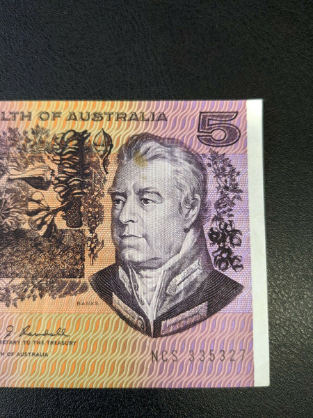 R202L $5 Commonwealth Of Australia Coombs/Randall Banknote Last Prefix NCS