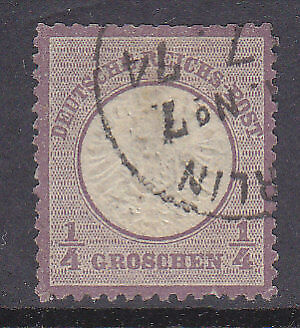 Germany SG 16 1872 1/4g purple Used