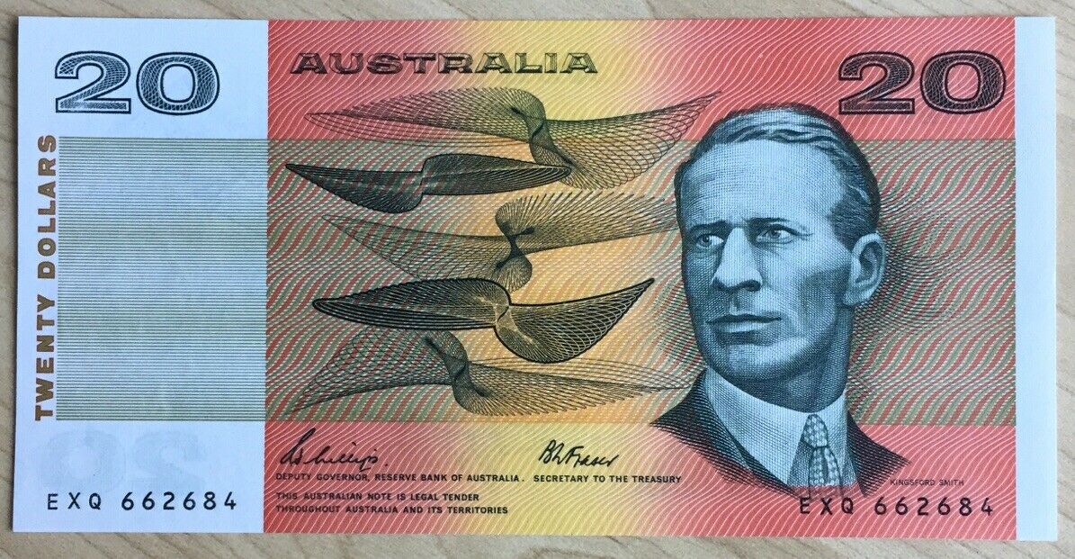 Australia R411 1989 $20 Phillips/Fraser Banknote Uncirculated