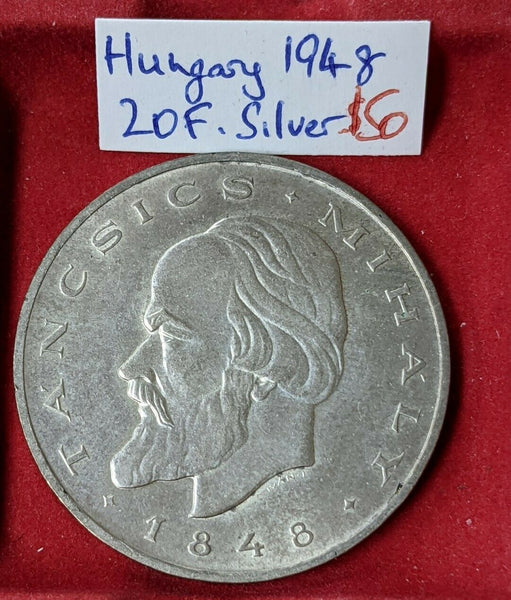 Hungary 1948 20 Forint Silver Coin