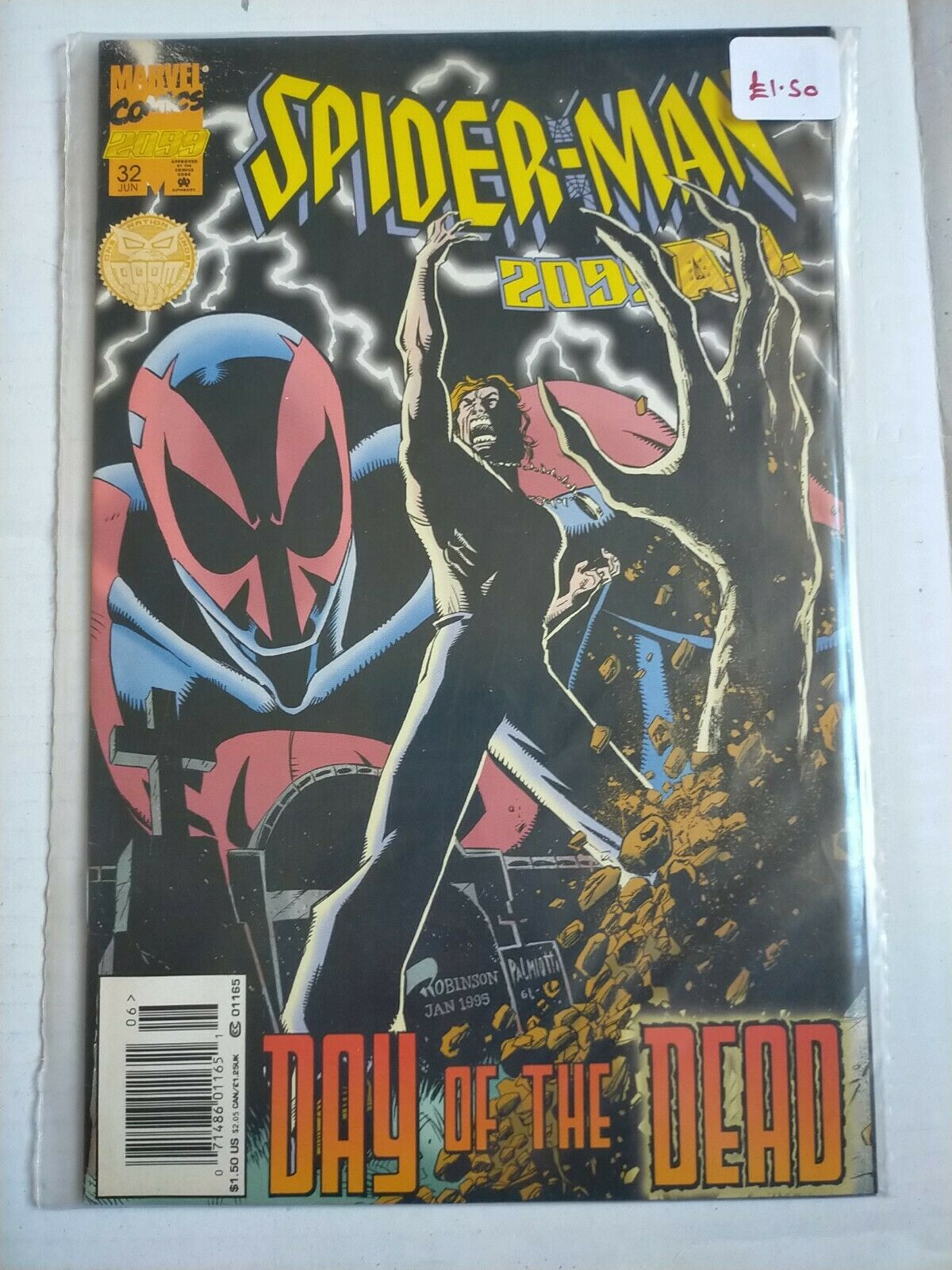 Marvel 1995 June #32 Spiderman 2099 Comic Day of the Dead