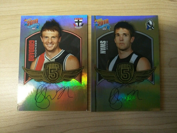 2010 Select Champions Gold Force Signature Team Set Of 5 Cards St Kilda Saints