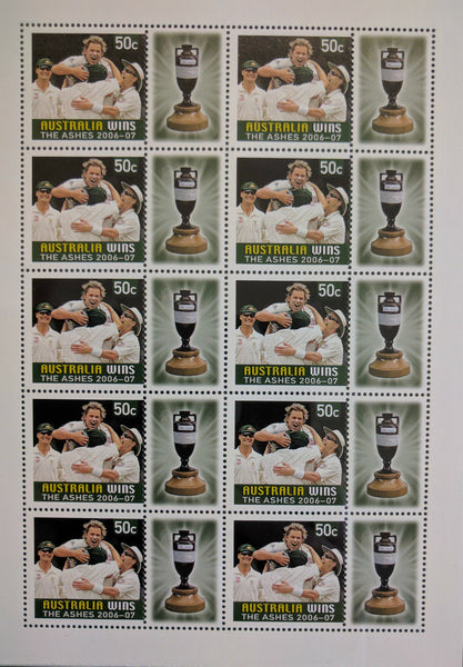 Australia Post The Urn Returns 2006-7 Stamp Pack