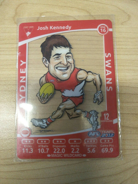 2012 Teamcoach Magic Wildcard Josh Kennedy Sydney Swans MW-16