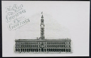 NSW 1d Arms Post Card with Christmas Greetings General Post Office Sydney HG 19b