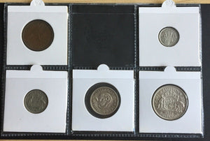 Australia 1954 Pre Decimal 5 Coin Set IDEAL BIRTHDAY GIFT