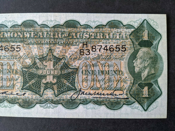 Australia 1926 £1 Banknote Kell/Heathershaw R25 EF