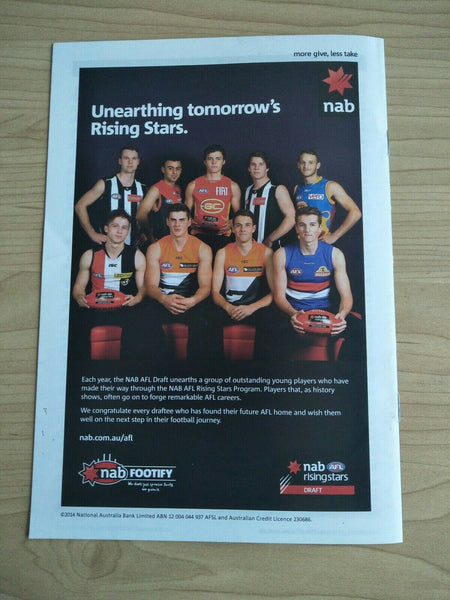 2014 Nov-Dec NAB AFL Draft Football Record