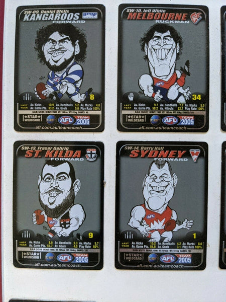 2005 Star Wildcard Set On Board Including Chris Judd Trophy Wildcard Matt Lloyd