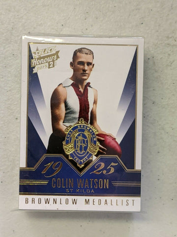2015 AFL Select Honours 2 Brownlow Gallery Complete Set of 50 BG 51-100