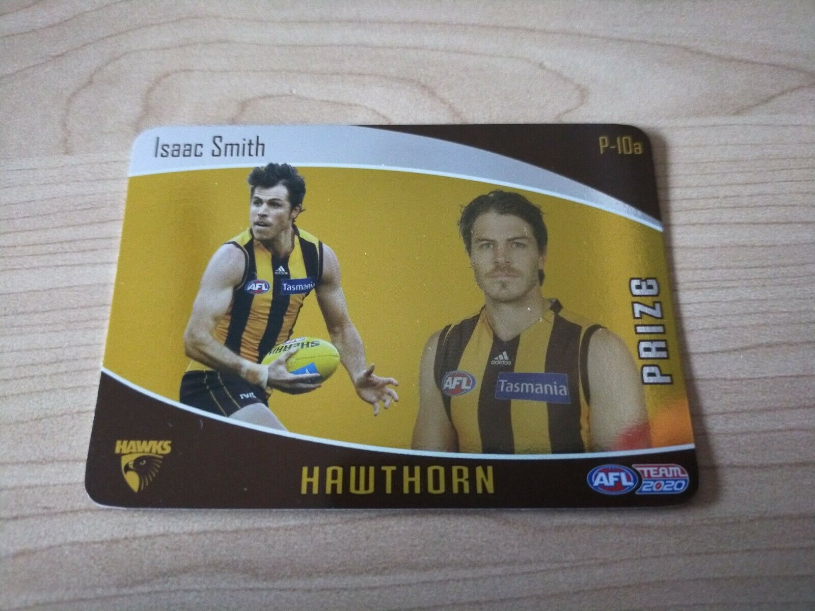 2020 Teamcoach Prize Football Card Isaac Smith Hawthorn P-10a