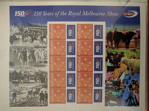 Australia  SES 50 Years of The Royal Melbourne Show 50c Stamp Sheet