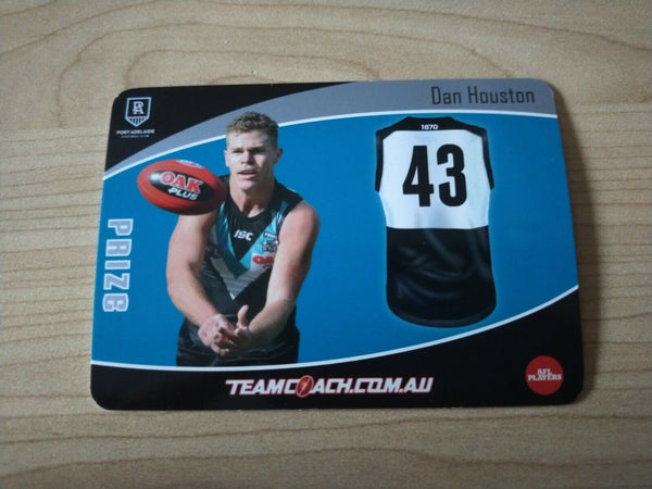 2020 Teamcoach Prize Football Card Dan Houston Port Adelaide P-13b