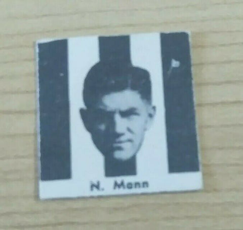 VFL 1956 Argus Newspaper Fireside Footballers Collingwood N Mann Football Card
