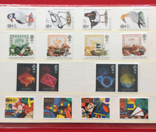 GB Great Britain 1989 Royal Mail Stamp Year Album Volume 6 Includes Years Issues.