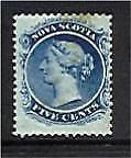 Nova Scotia Canada SG 25  5c blue Queen Mint slight toning visible on front