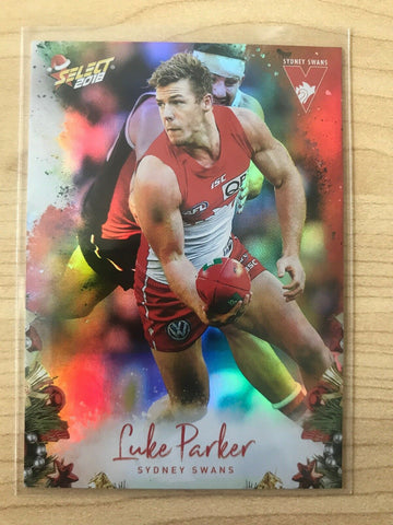 AFL 2018 Select Christmas Holofoil Card X190 - Sydney Swans, Luke Parker