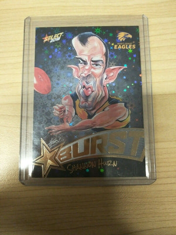 Select 2018 Black Starburst Shannon Hurn West Coast No. 152/600