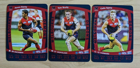 2011 Teamcoach LIMITED ULTRA RARE SAMPLE Melbourne Demons 3 CARD Prize SET