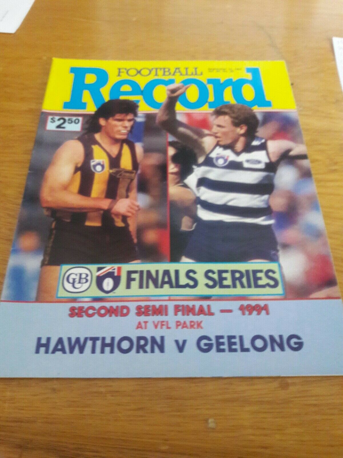 AFL 1991 Second Semi Final Hawthorn v Geelong Football Record