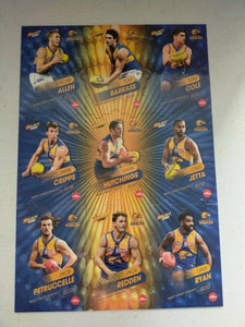 2020 Select Footy Stars Jigsaw Puzzle West Coast Team Set Of 9 Cards