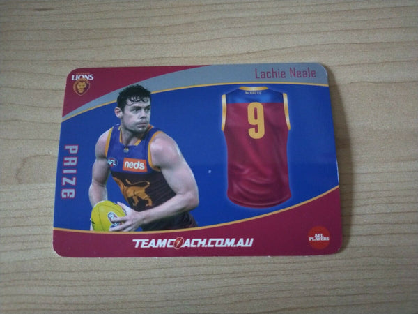 2020 Teamcoach Prize Football Card Lachie Neale Brisbane P-02b