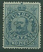 Victoria Australian States Australia SG 432 £2 dull blue KEVII CTO