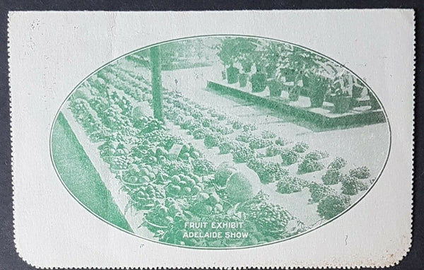 Australia Letter Card 1d KGV fruit exhibit Adelaide  LC 55-48 to POW so censored