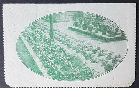 Australia Letter Card 1d KGV fruit exhibit Adelaide  LC 55-48 to POW so censored