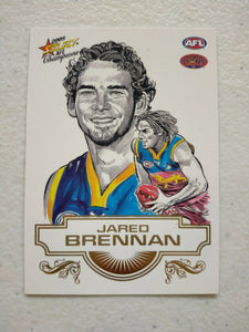 2008 Select AFL Champions Sketch Card Jared Brennan Brisbane