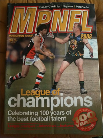 2008 MPNFL Football Record Casey Cardinia Nepean Penunsula