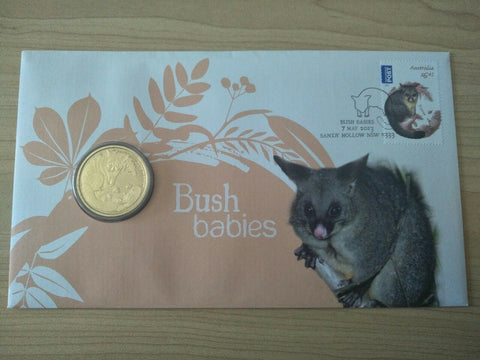2013 Australian $1 Bush Babies Possum PNC 1st Day Issue