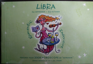 Australia Zodiac Libra Prestige stamp Booklet PB151 stars constellations