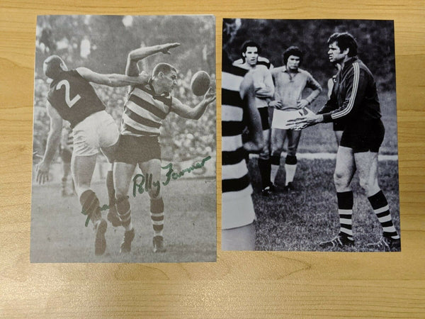 VFL Geelong Graham Polly Farmer Picture Hand Signed