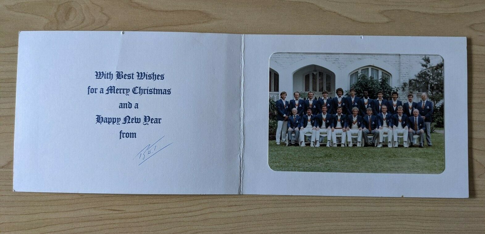 Cricket 1984-5 England Tour Of India & Australia Photo of Team