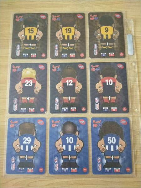 2016 AFL Teamcoach Footy Pop-Ups Complete Set Of 54 Cards