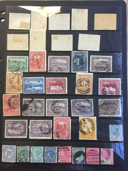 Tasmania Pictorials Includes Set Mint & Used Plus Varieties