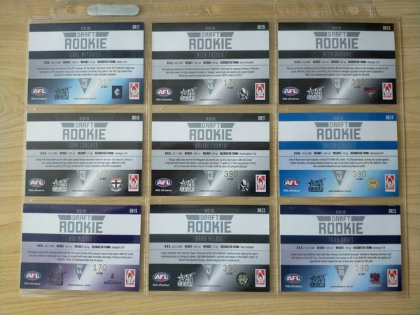 2011 Select Infinity Draft Rookie Complete Set Of 36 Cards