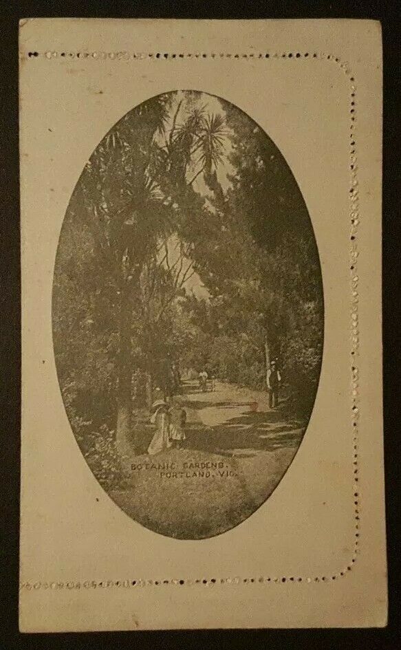 Australia Letter Card 1d Kangaroo Portland Botanic Gardens -marks LC14 -15 C