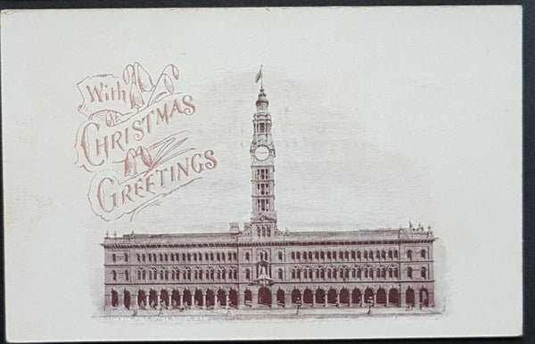 NSW 1½d PostCard With Christmas Greetings General Post Office Sydney HG 23a M