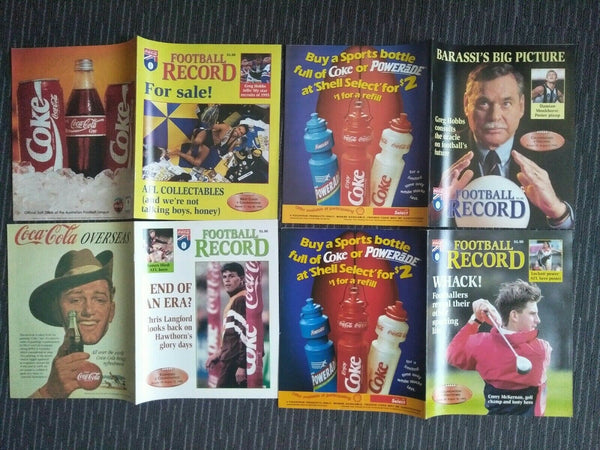 Lot Of 1995 AFL Football Records Collingwood Games x 22