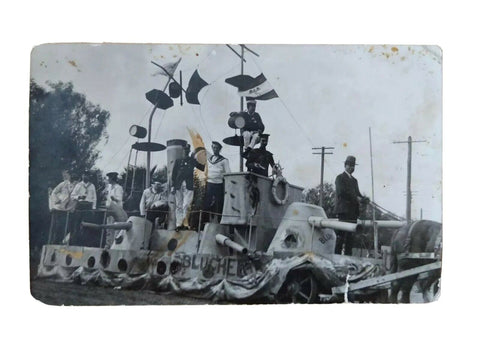 Australia Cocos Keeling Is Postcard Commemorating Sinking Emden by HMAS Sydney