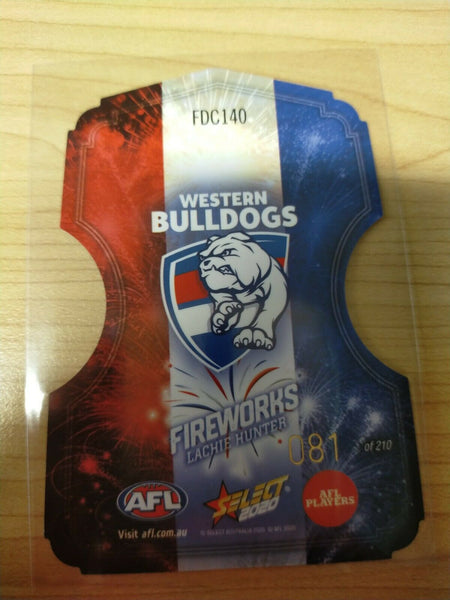 2020 Select Footy Stars Fireworks Lachie Hunter Western Bulldogs No. 081/210